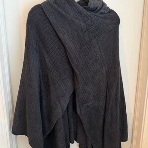 Barefoot Dreams Charcoal Poncho